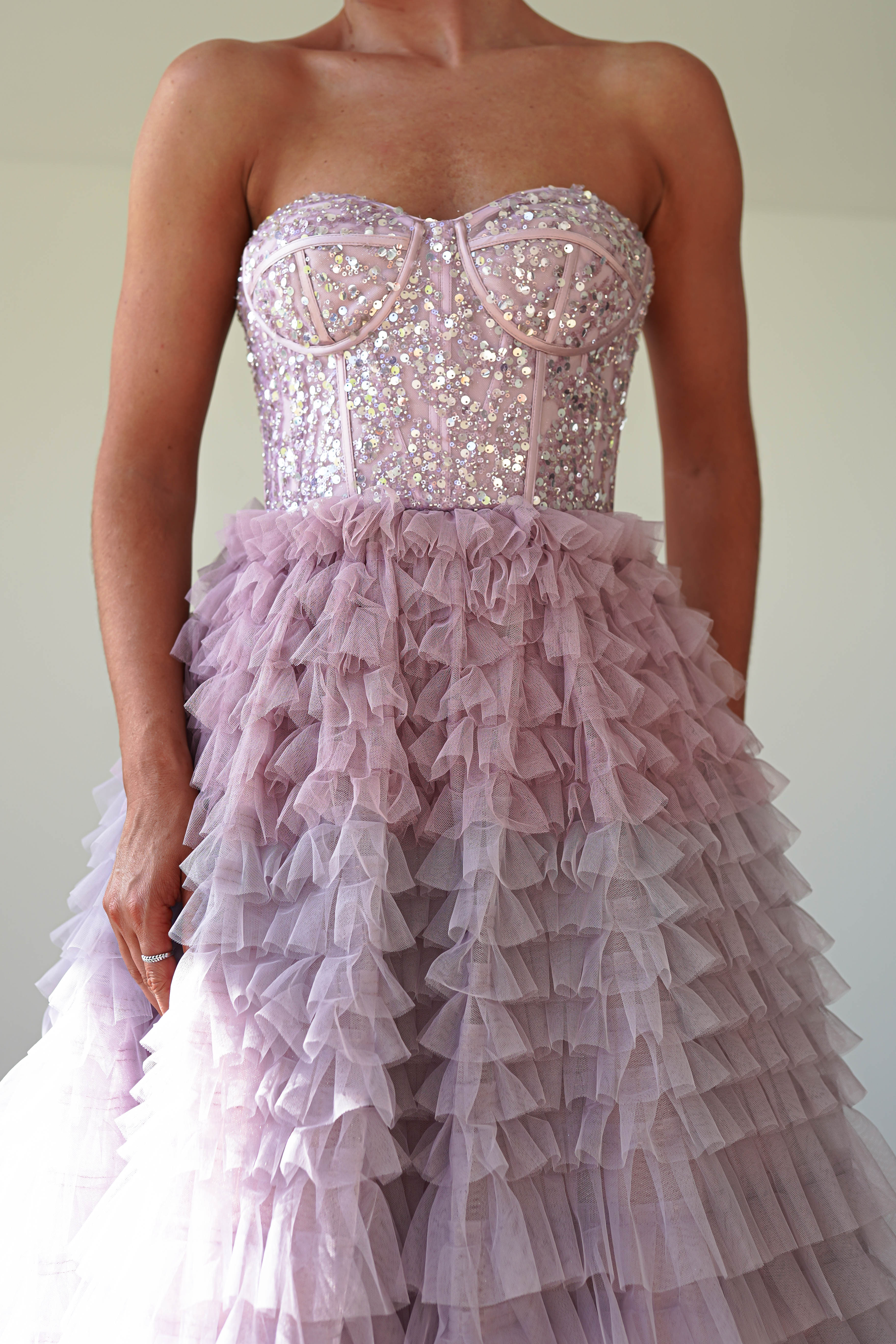 Zendaya Aline Corset Dress | Lilac