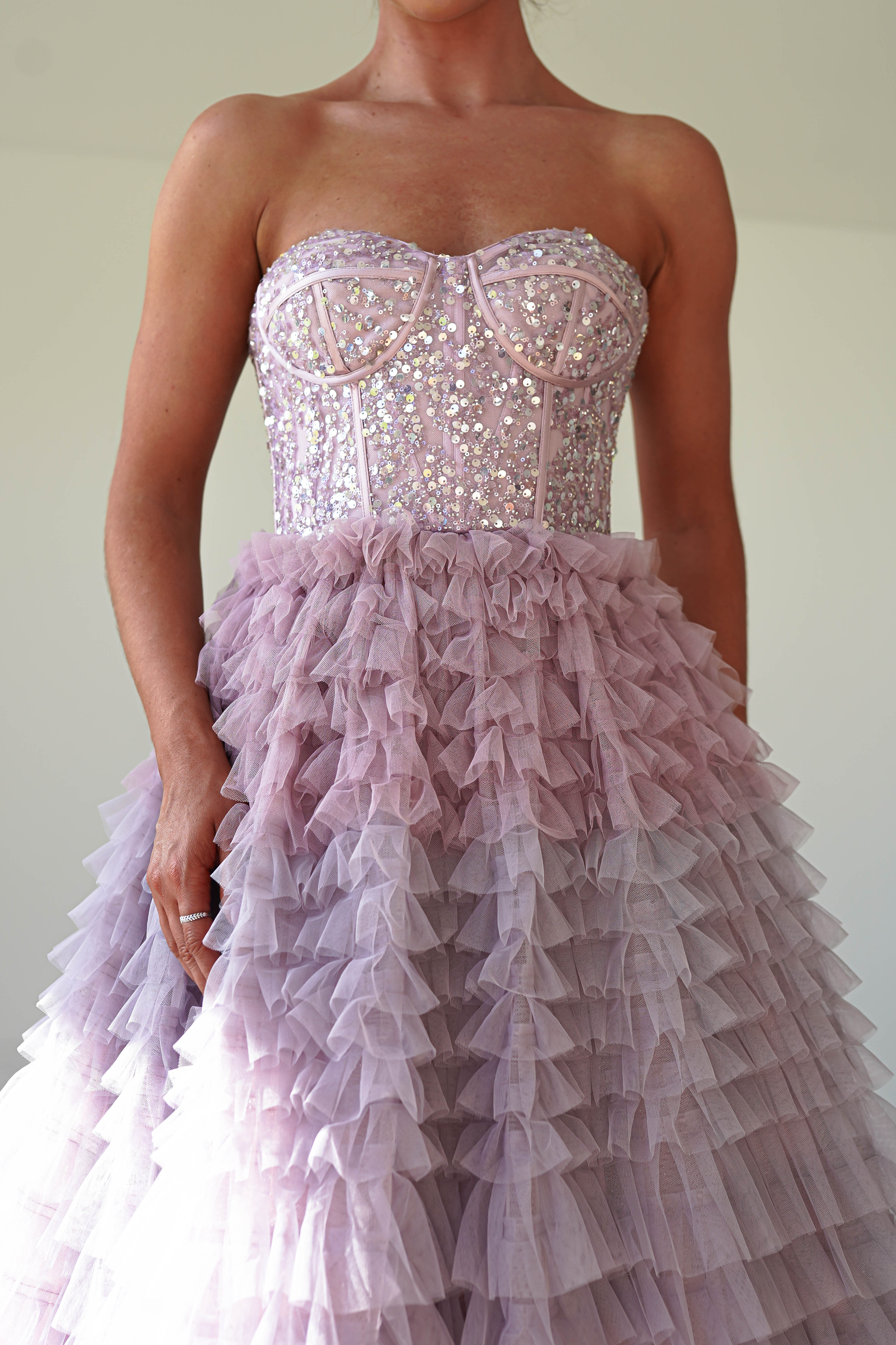 Zendaya Aline Corset Dress | Lilac