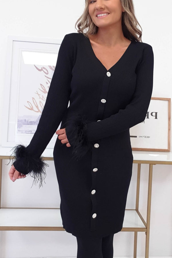 Lilliana Jumper Dress | Black