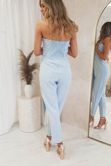Sherley Capris Jumpsuit | Blue