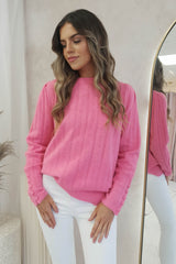 Haydie Cosy Jumper | Hot Pink