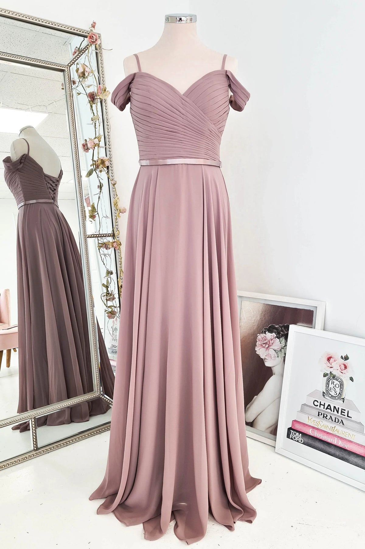 Sorrento Bridesmaid Dress Mauve-Oh Hello Clothing