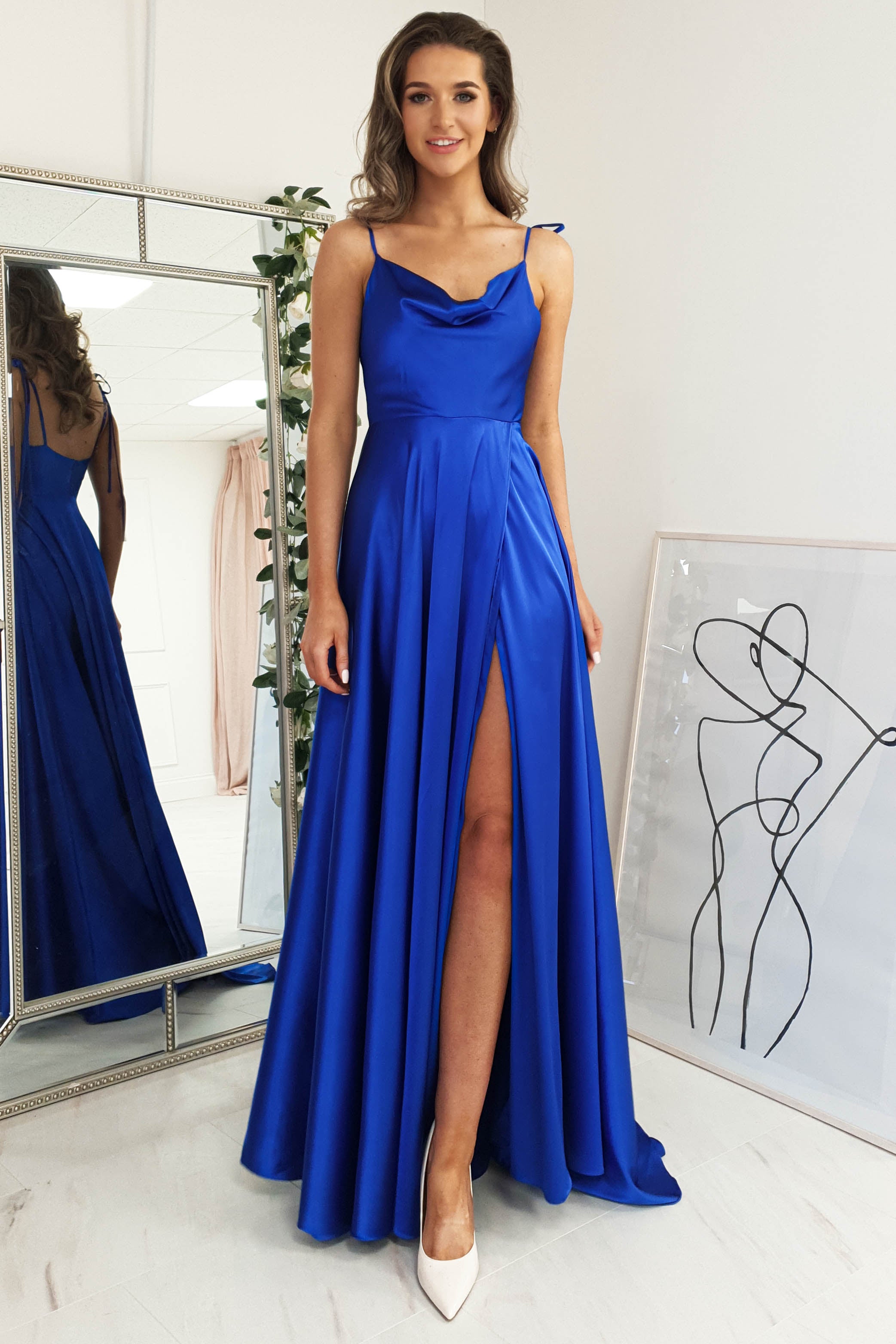 Royal Blue color Gown
