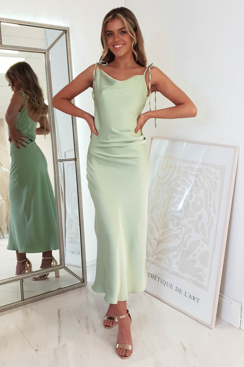 Clarisse Midi Dress | Sage Green
