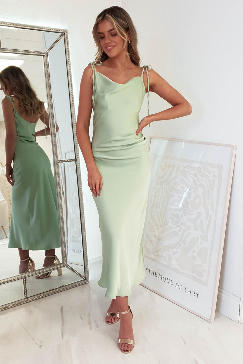 Clarisse Midi Dress | Sage Green