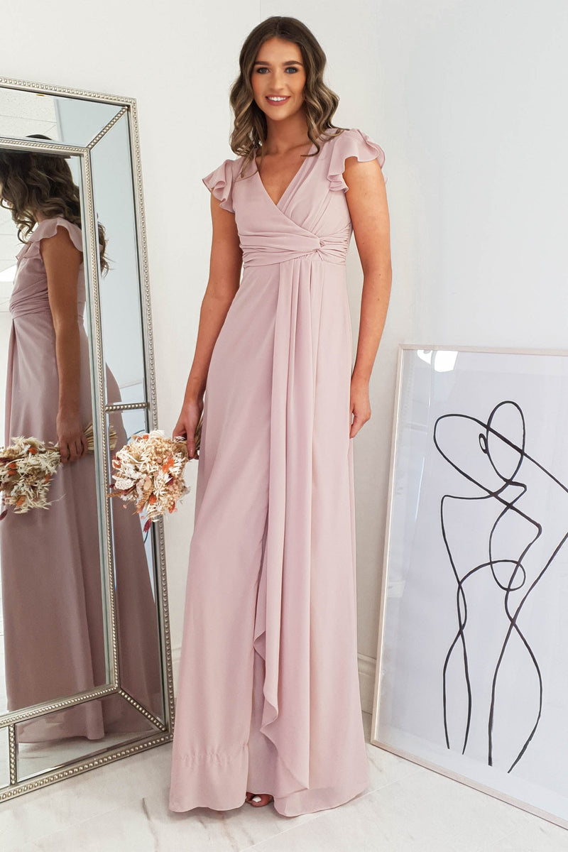 Delaney Chiffon Dress | Blush