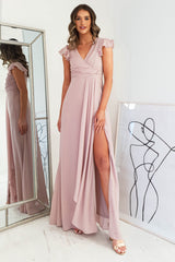 Delaney Chiffon Dress | Blush