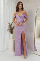Rachana Sequin Gown | Lavendar