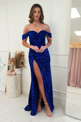 Midnight Dreaming Sequin Gown | Royal Blue