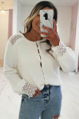 Alaya Soft Cardigan | White