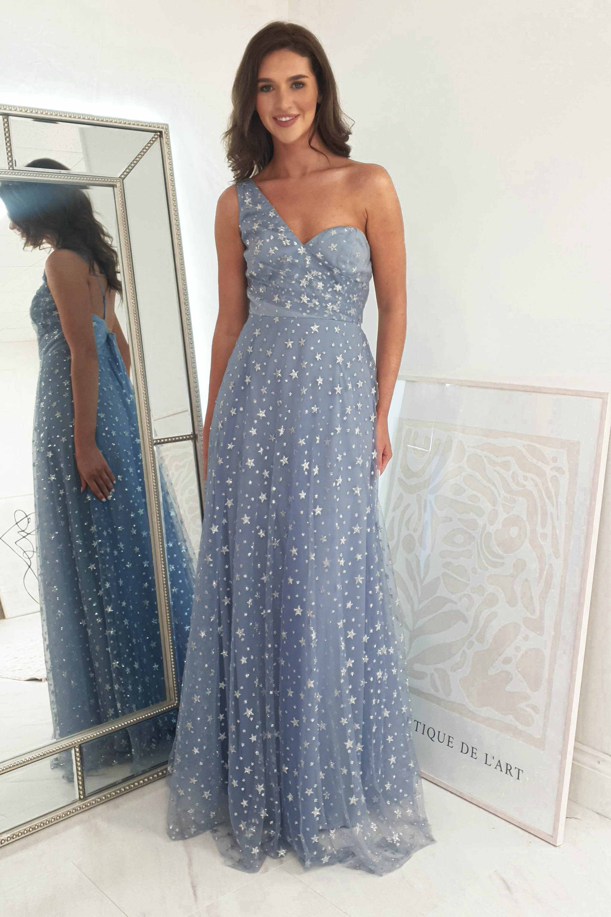 Emerson Star Detail Maxi Dress | Blue