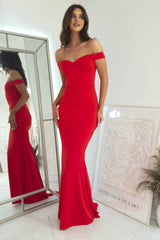 Mikalia Bodycon Gown | Red