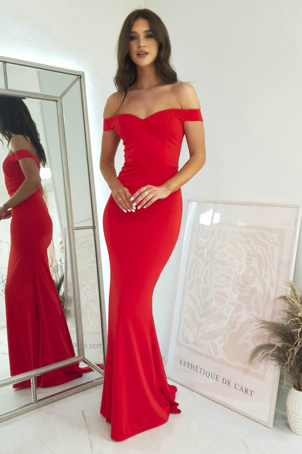 Mikalia Bodycon Gown | Red