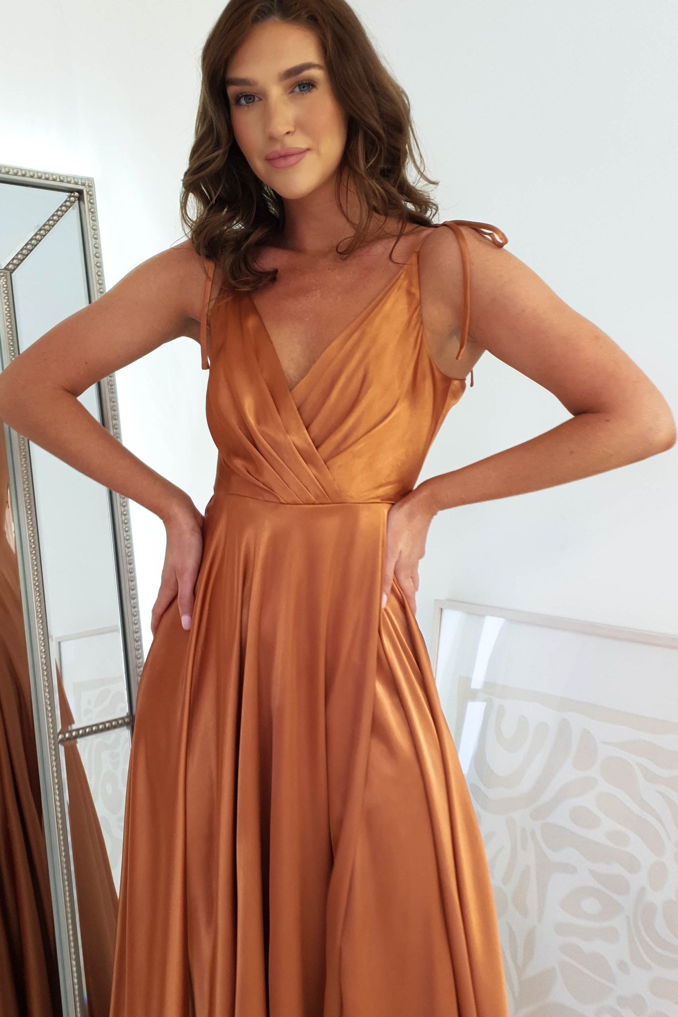 Burnt orange debs clearance dress