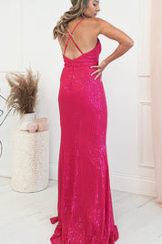 Elmiya Seqiun Gown | Hot Pink