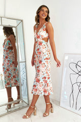 Erina Floral Midi Dress | Blue Print