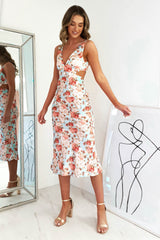 Erina Floral Midi Dress | Blue Print