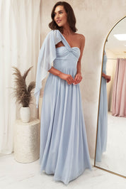 Estella Chiffon Maxi Dress | Dusty Blue
