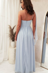 Estella Chiffon Maxi Dress | Dusty Blue