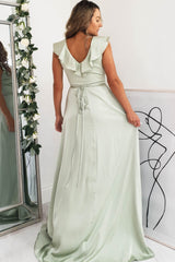 Harley Ruffle Wrap Maxi | Sage