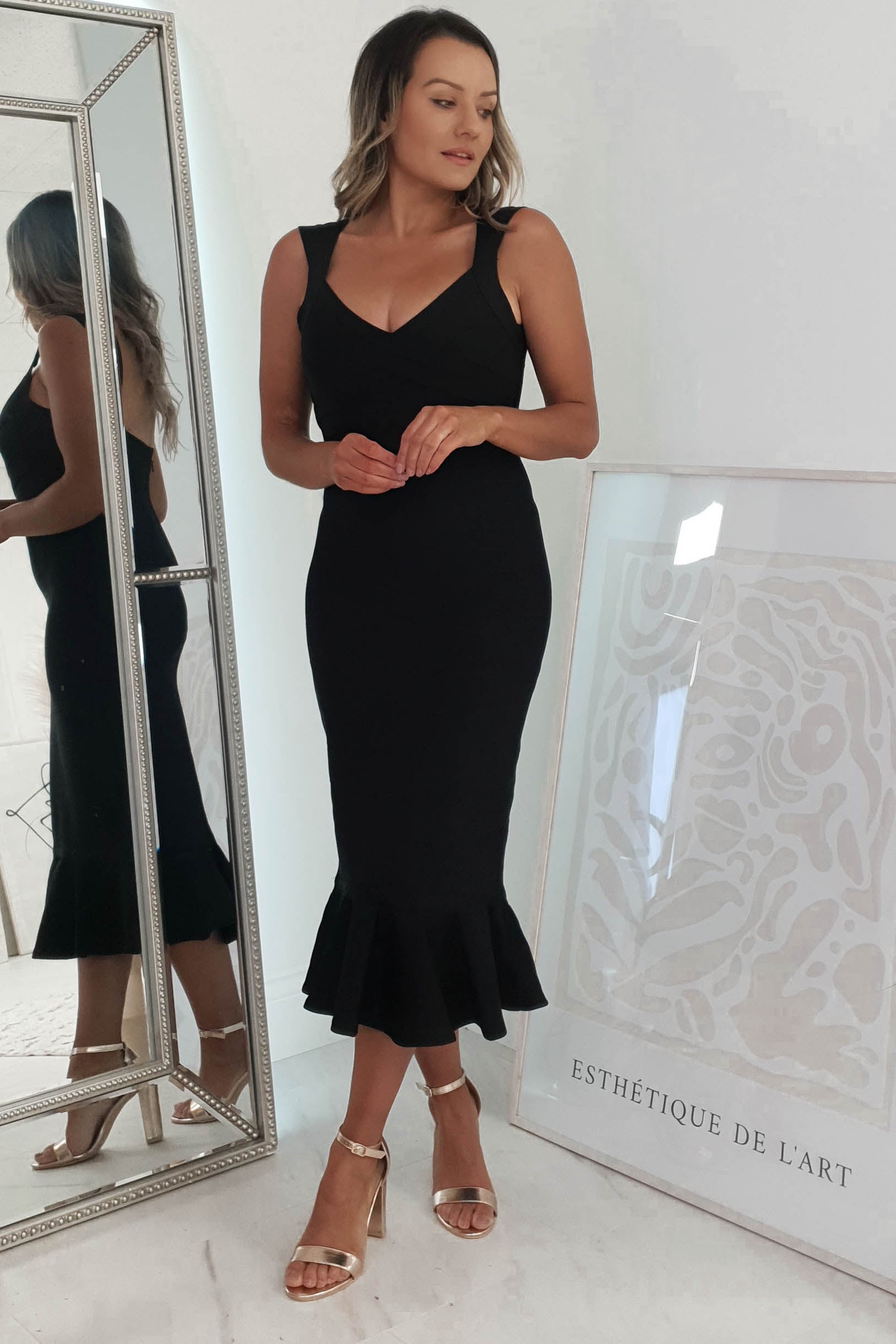 Jimena Bandage Dress | Black