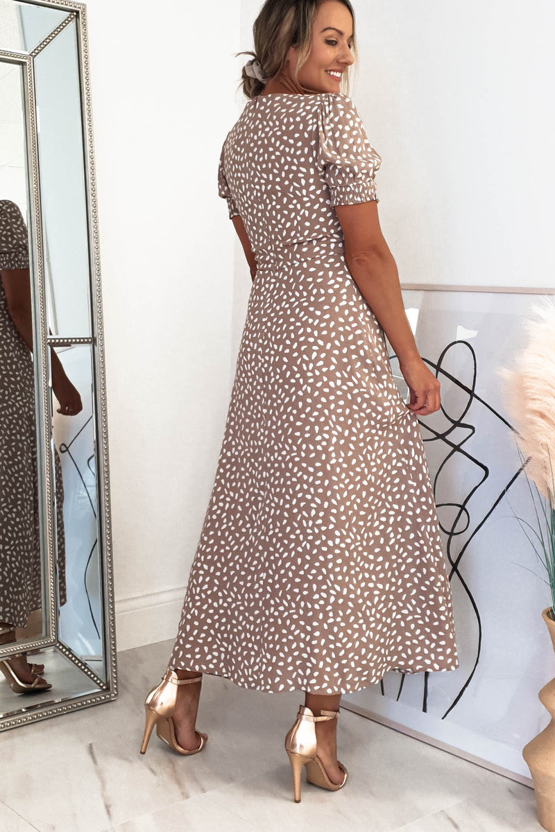 Kayleigh Midi Dress | Beige