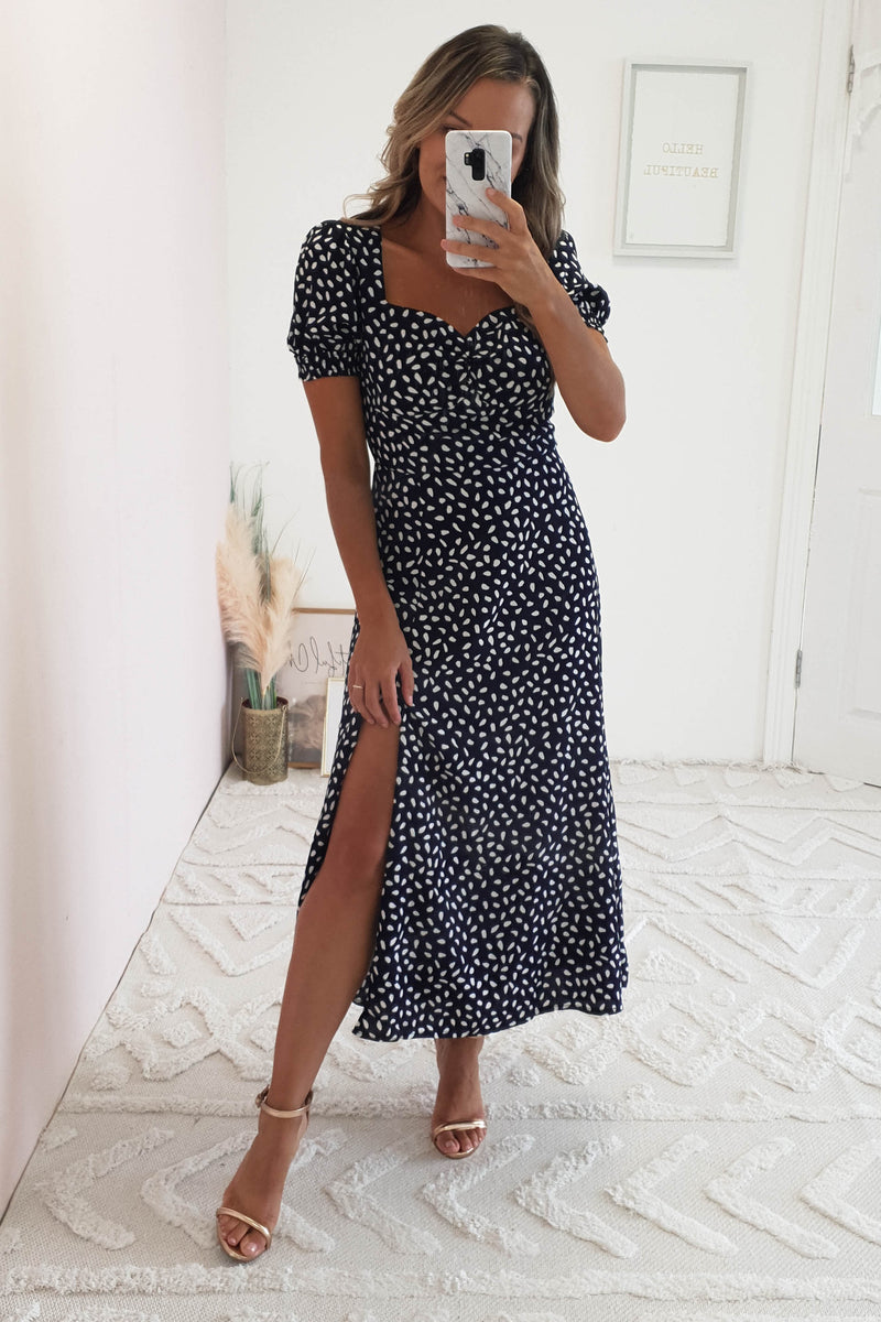 Kayleigh Midi Dress | Navy