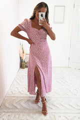 Kayleigh Midi Dress | Pink