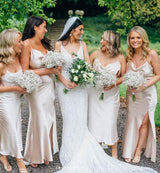 Love Silky Satin Gown | Champagne