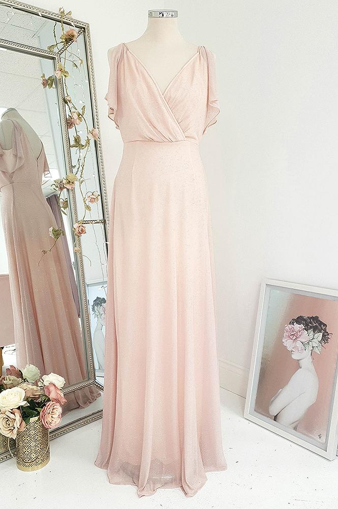 Lydia Maxi Dress Pink Glitter