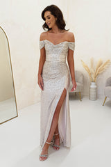 Macayla Sequin Gown | Champagne