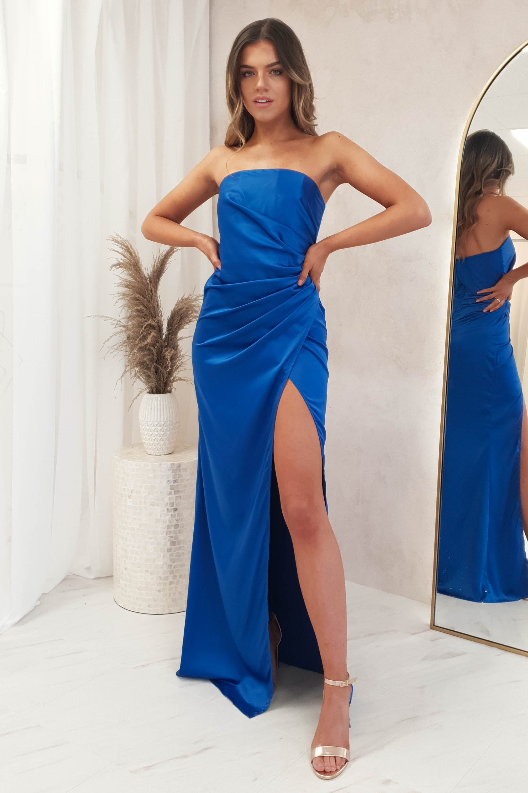 Malani Strapless Gown | Royal Blue