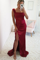 Monica Off The Shoulder Gown | Dark Red