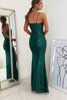 Mulan Sequin Gown | Emerald Green | Debs & Prom | Formal Gown | Oh Hello Clothing
