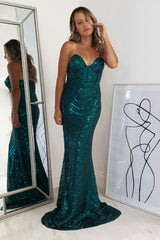 New York Nights Gown | Emerald Green