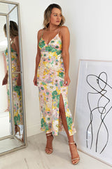 Rowena Printed Midi Dress | Mixed Print