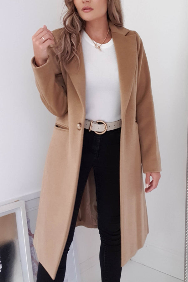 Susi Tailored Coat | Camel